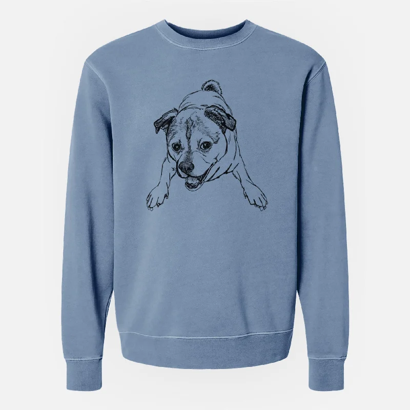 Doodled Rufus the Chug - Unisex Pigment Dyed Crew Sweatshirt Hoodie with Pocket Utility Practical Hoodie with Pocket Utility Practical Doodled Rufus the Chug - Unisex Pigment Dyed Crew Sweatshirt Hoodie with Pocket Utility Practical Hoodie with Pocket Utility Practical