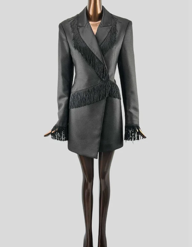 ROTATE Birger Christensen Black Shannon Blazer Dress - 4 US Spring Women's Coat