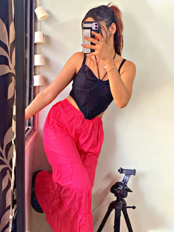 Women Regular Fit Pink Cotton Blend Trousers Trousers Custom Made Trousers Custom Made Women Regular Fit Pink Cotton Blend Trousers Trousers Custom Made Trousers Custom Made