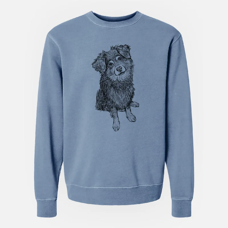 Doodled Belle the Mixed Breed - Unisex Pigment Dyed Crew Sweatshirt Hoodie with Button Placket Classic Preppy Hoodie with Button Placket Classic Preppy Doodled Belle the Mixed Breed - Unisex Pigment Dyed Crew Sweatshirt Hoodie with Button Placket Classic Preppy Hoodie with Button Placket Classic Preppy