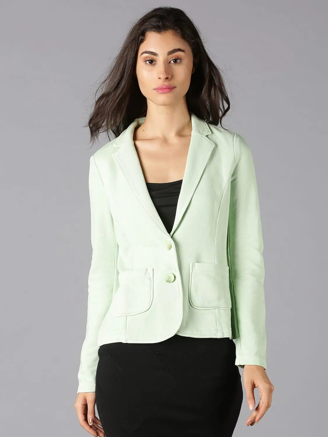 Assorted Solid Women Blazer Women's Navy Jacket