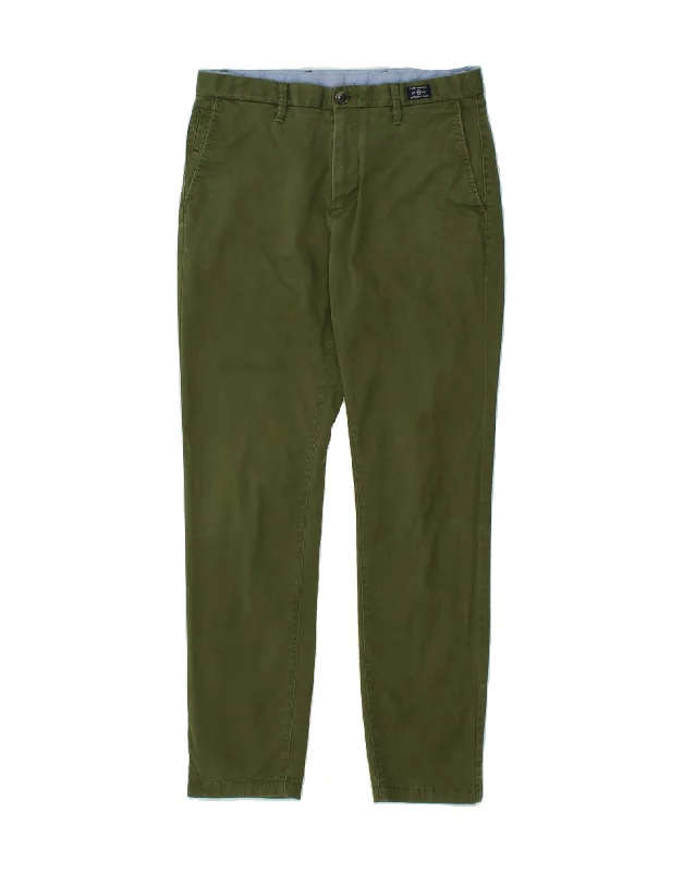 TOMMY HILFIGER Mens Slim Chino Trousers W32 L32 Green Cotton Trousers cozy soft Trousers cozy soft TOMMY HILFIGER Mens Slim Chino Trousers W32 L32 Green Cotton Trousers cozy soft Trousers cozy soft