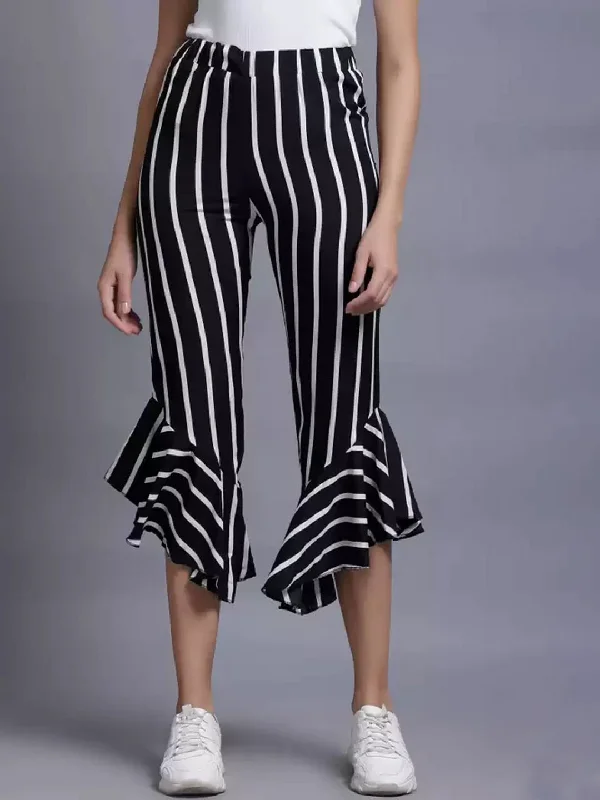 TANDUL Regular Fit Women Multicolor Crepe Trousers Trousers cozy comfortable Trousers cozy comfortable TANDUL Regular Fit Women Multicolor Crepe Trousers Trousers cozy comfortable Trousers cozy comfortable