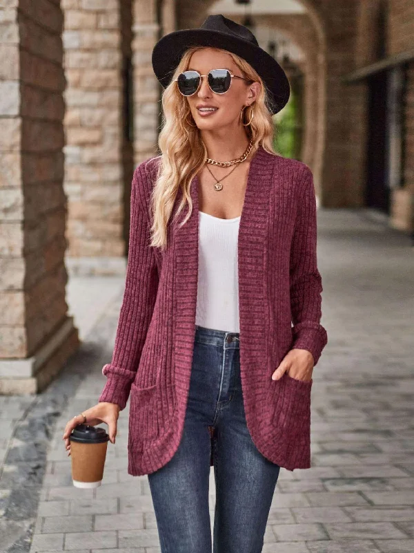 Open Front Cardigan with Pockets Denim Fabric Leather Fabric Suede Fabric Denim Fabric Leather Fabric Suede Fabric Open Front Cardigan with Pockets Denim Fabric Leather Fabric Suede Fabric Denim Fabric Leather Fabric Suede Fabric