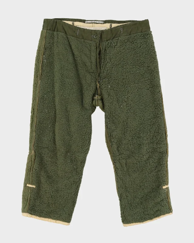 1950s Vintage Canadian Army X-51B Col Weather Trousers Liner - 36x25 Trousers Canvas Durable Trousers Canvas Durable