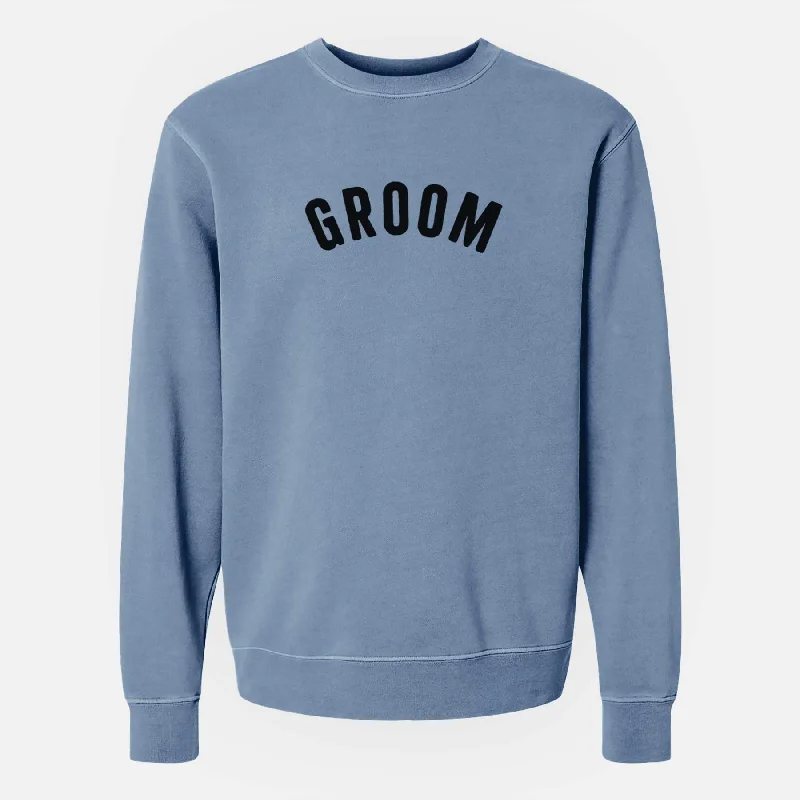 Groom - Articulate Collection - Unisex Pigment Dyed Crew Sweatshirt Hoodie with Slim Fit Tailored Modern Hoodie with Slim Fit Tailored Modern Groom - Articulate Collection - Unisex Pigment Dyed Crew Sweatshirt Hoodie with Slim Fit Tailored Modern Hoodie with Slim Fit Tailored Modern