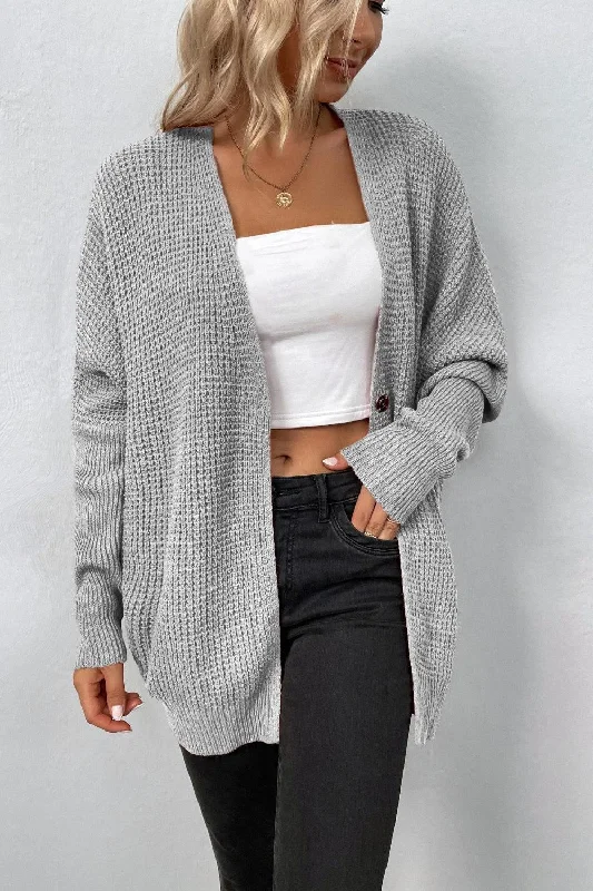 Open Front Dropped Shoulder Cardigan Tailored Straight A-Line Tailored Straight A-Line Open Front Dropped Shoulder Cardigan Tailored Straight A-Line Tailored Straight A-Line