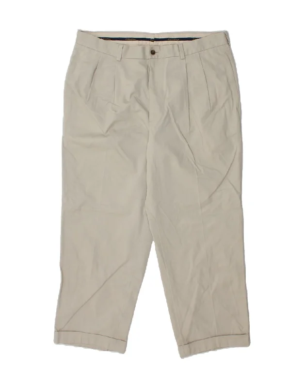 BROOKS BROTHERS Mens Thompson Pegged Chino Trousers W38 L28 Off White Trousers fashionable chic Trousers fashionable chic BROOKS BROTHERS Mens Thompson Pegged Chino Trousers W38 L28 Off White Trousers fashionable chic Trousers fashionable chic