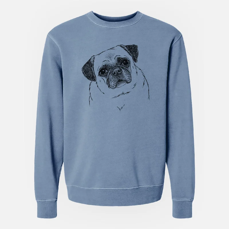 Bare Zoey the Pug - Unisex Pigment Dyed Crew Sweatshirt Hoodie with Hem Fringe Bohemian Relaxed Hoodie with Hem Fringe Bohemian Relaxed Bare Zoey the Pug - Unisex Pigment Dyed Crew Sweatshirt Hoodie with Hem Fringe Bohemian Relaxed Hoodie with Hem Fringe Bohemian Relaxed