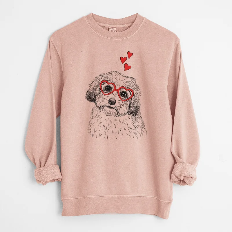 Valentine Henry the Havanese - Unisex Pigment Dyed Crew Sweatshirt Hooded Sweatshirt Casual Wear Street Style Hooded Sweatshirt Casual Wear Street Style Valentine Henry the Havanese - Unisex Pigment Dyed Crew Sweatshirt Hooded Sweatshirt Casual Wear Street Style Hooded Sweatshirt Casual Wear Street Style
