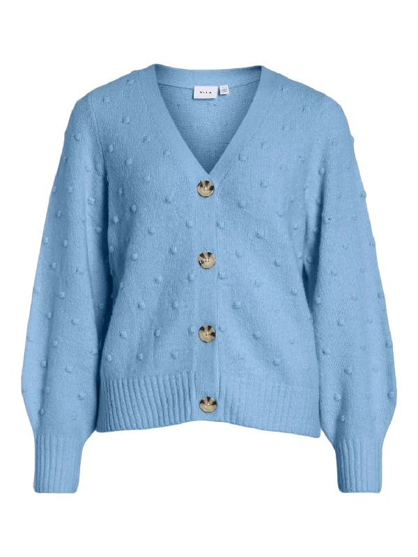 VISOFIE Knit Cardigan - Blissful Blue Soft Cozy Warm Soft Cozy Warm