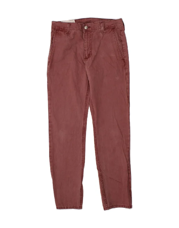 LEVI'S Mens Slim Chino Trousers W30 L32 Maroon Cotton Trousers Bridal Satin Trousers Bridal Satin LEVI'S Mens Slim Chino Trousers W30 L32 Maroon Cotton Trousers Bridal Satin Trousers Bridal Satin