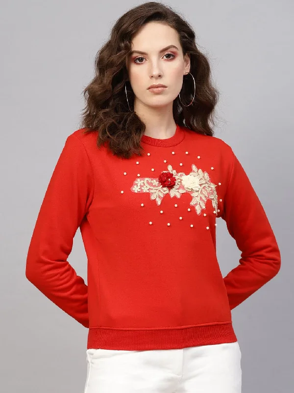 Red Floral Front Patch Sweatshirt Hoodie with Patch Decorative Personalized Hoodie with Patch Decorative Personalized Red Floral Front Patch Sweatshirt Hoodie with Patch Decorative Personalized Hoodie with Patch Decorative Personalized