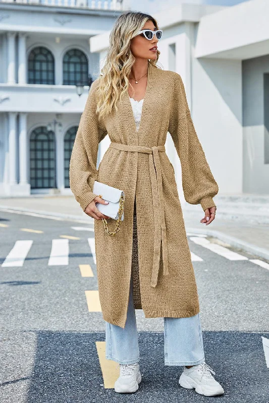Tie Waist Longline Cardigan Welt Pockets Slit Pockets Flap Pockets Welt Pockets Slit Pockets Flap Pockets Tie Waist Longline Cardigan Welt Pockets Slit Pockets Flap Pockets Welt Pockets Slit Pockets Flap Pockets