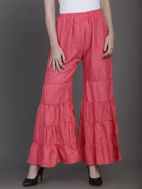 TANDUL Regular Fit Women Pink Rayon Trousers Trousers sophisticated sleek Trousers sophisticated sleek TANDUL Regular Fit Women Pink Rayon Trousers Trousers sophisticated sleek Trousers sophisticated sleek