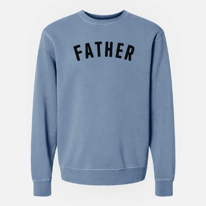 Father - Articulate Collection - Unisex Pigment Dyed Crew Sweatshirt Hoodie with High Neck Warm Protective Hoodie with High Neck Warm Protective Father - Articulate Collection - Unisex Pigment Dyed Crew Sweatshirt Hoodie with High Neck Warm Protective Hoodie with High Neck Warm Protective