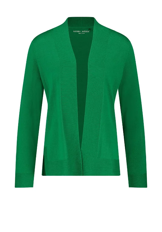 Gerry Weber Open Short Cardigan, Green Terry Terry Cloth Terry Knit Terry Terry Cloth Terry Knit