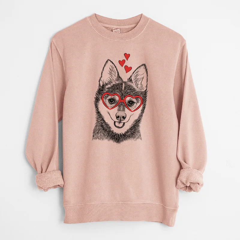 Valentine Posey the Alaskan Klee Kai - Unisex Pigment Dyed Crew Sweatshirt Hoodie Sweatshirt Pullover Hoodie Sweatshirt Pullover Valentine Posey the Alaskan Klee Kai - Unisex Pigment Dyed Crew Sweatshirt Hoodie Sweatshirt Pullover Hoodie Sweatshirt Pullover