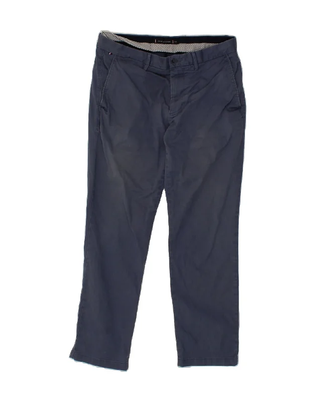 TOMMY HILFIGER Mens Slim Chino Trousers W33 L30 Navy Blue Cotton Trousers Cargo Utility Trousers Cargo Utility TOMMY HILFIGER Mens Slim Chino Trousers W33 L30 Navy Blue Cotton Trousers Cargo Utility Trousers Cargo Utility