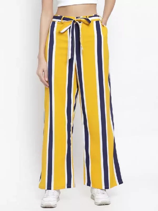 TANDUL Regular Fit Women Multicolor Crepe Trousers Trousers cozy soft Trousers cozy soft TANDUL Regular Fit Women Multicolor Crepe Trousers Trousers cozy soft Trousers cozy soft