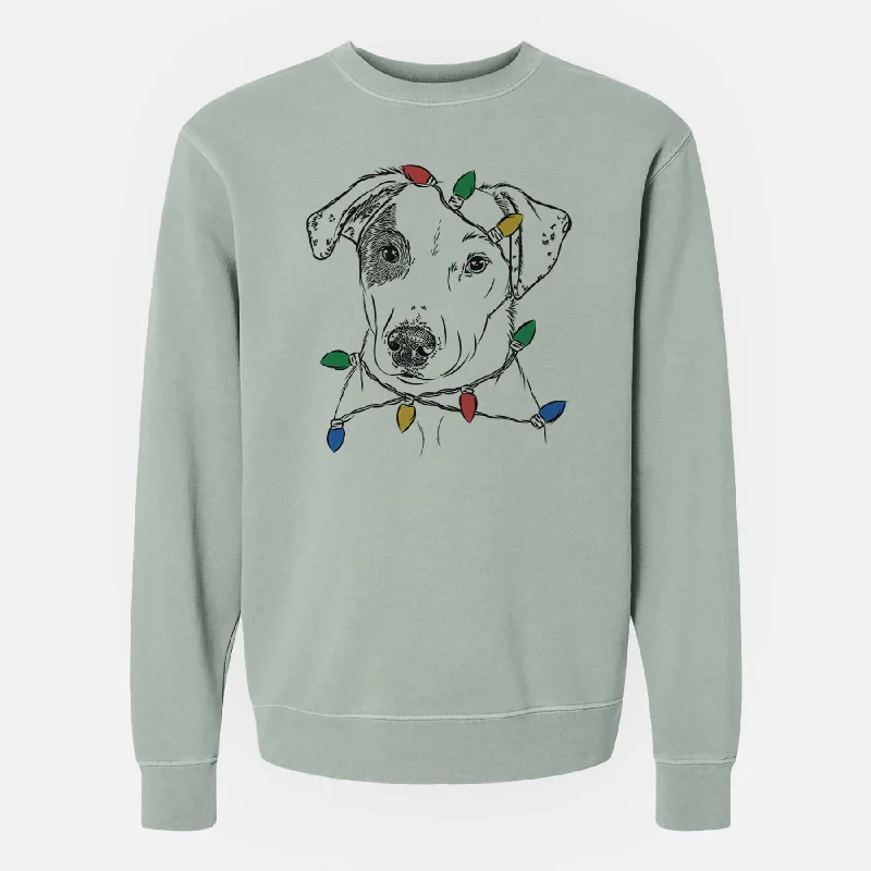 Christmas Lights P Pie the Mixed Breed - Unisex Pigment Dyed Crew Sweatshirt Hoodie with Half-Zip Sporty Casual Hoodie with Half-Zip Sporty Casual Christmas Lights P Pie the Mixed Breed - Unisex Pigment Dyed Crew Sweatshirt Hoodie with Half-Zip Sporty Casual Hoodie with Half-Zip Sporty Casual