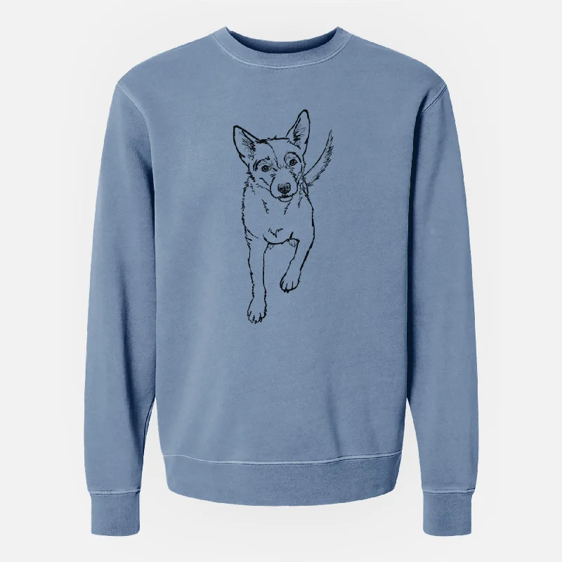 Doodled Maevis the Terrier Mix - Unisex Pigment Dyed Crew Sweatshirt Hoodie with Half-Zip Sporty Casual Hoodie with Half-Zip Sporty Casual Doodled Maevis the Terrier Mix - Unisex Pigment Dyed Crew Sweatshirt Hoodie with Half-Zip Sporty Casual Hoodie with Half-Zip Sporty Casual