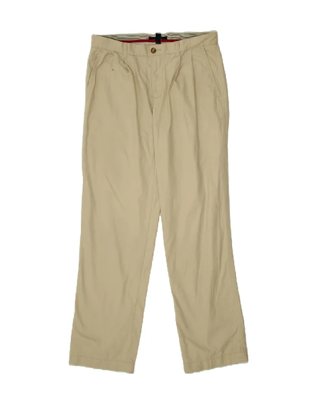 TOMMY HILFIGER Mens Straight Chino Trousers W33 L34 Beige Cotton Trousers Leisure Comfortable Trousers Leisure Comfortable TOMMY HILFIGER Mens Straight Chino Trousers W33 L34 Beige Cotton Trousers Leisure Comfortable Trousers Leisure Comfortable