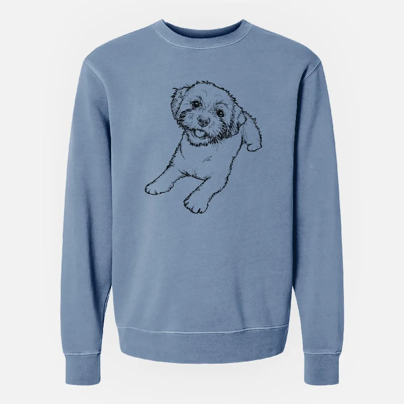 Doodled Lexi the Shichon - Unisex Pigment Dyed Crew Sweatshirt Hoodie with High-Low Hem Asymmetrical Trendy Hoodie with High-Low Hem Asymmetrical Trendy Doodled Lexi the Shichon - Unisex Pigment Dyed Crew Sweatshirt Hoodie with High-Low Hem Asymmetrical Trendy Hoodie with High-Low Hem Asymmetrical Trendy