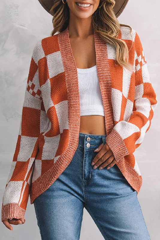 Plaid Open Front Dropped Shoulder Cardigan Oversized Loose Flowy Oversized Loose Flowy Plaid Open Front Dropped Shoulder Cardigan Oversized Loose Flowy Oversized Loose Flowy