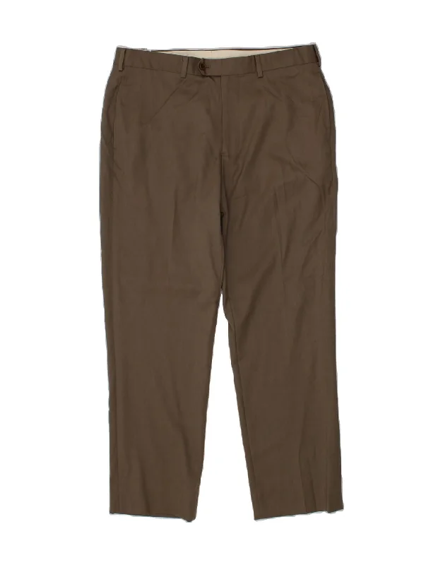 BROOKS BROTHERS Mens Madison Straight Suit Trousers W36 L30 Brown Wool Trousers Occasion Special Trousers Occasion Special BROOKS BROTHERS Mens Madison Straight Suit Trousers W36 L30 Brown Wool Trousers Occasion Special Trousers Occasion Special