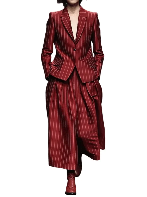 Wine Red Blazer