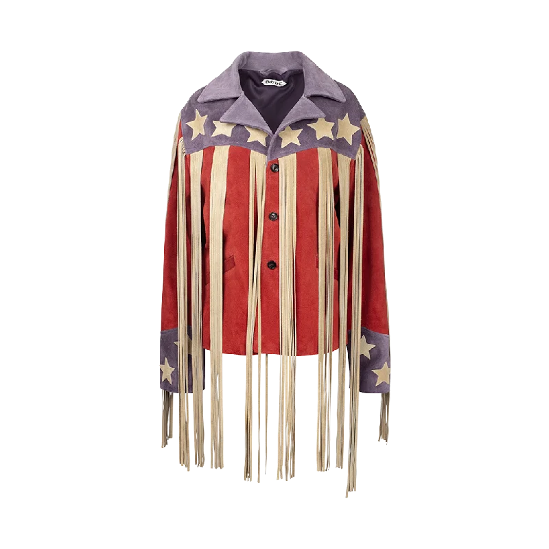 Flag Fringe Jacket Boat Neck Shawl Collar Notched Collar Boat Neck Shawl Collar Notched Collar Flag Fringe Jacket Boat Neck Shawl Collar Notched Collar Boat Neck Shawl Collar Notched Collar