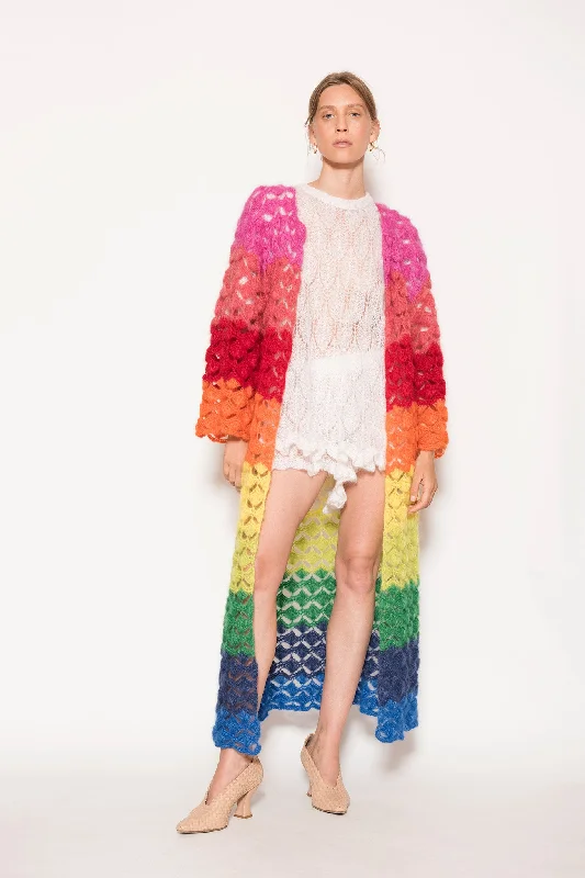 Constance Lace Coat Tweed Herringbone Houndstooth