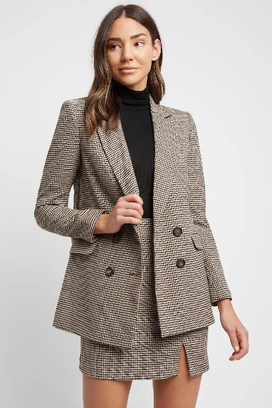 Watson Check Blazer Women's Trench Blazer