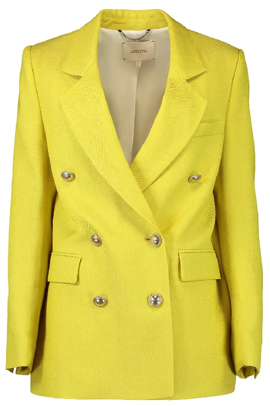 Double-Breasted Blazer Women's Professional Jacket