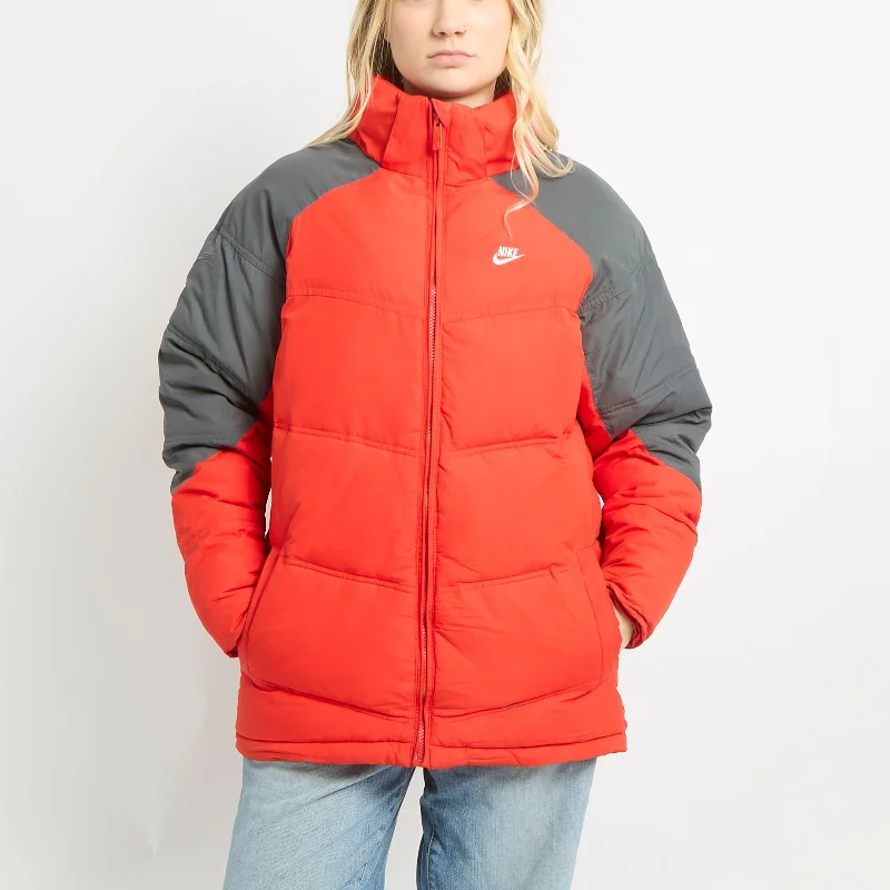 Nike Colour Block Puffer Coat - M Vent Hem Cuff