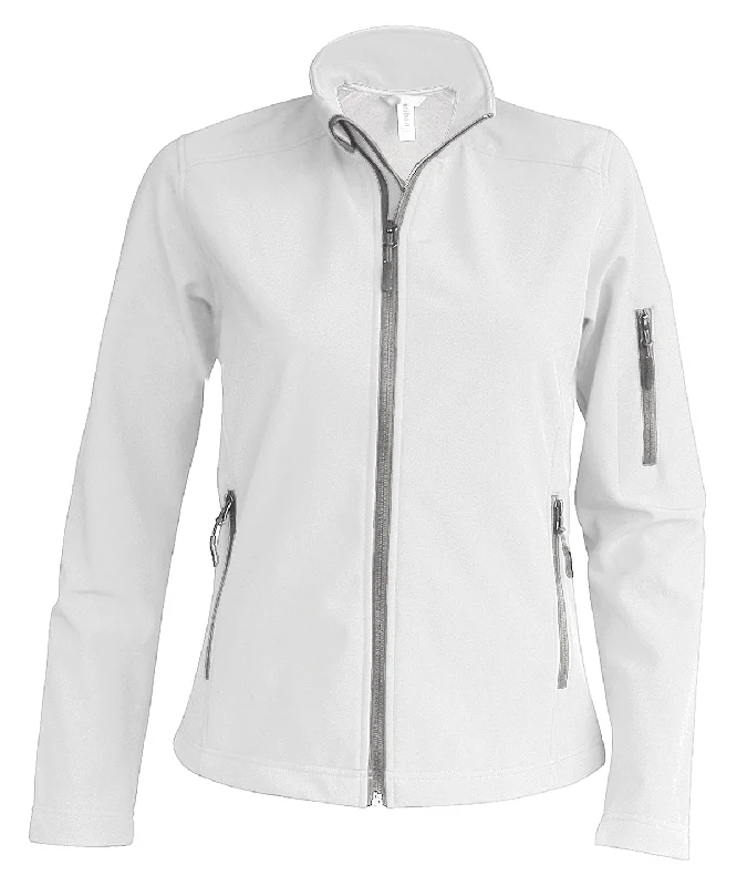 White - Ladies' softshell jacket Belted Jacket Elasticated Jacket Padded Jacket Belted Jacket Elasticated Jacket Padded Jacket
