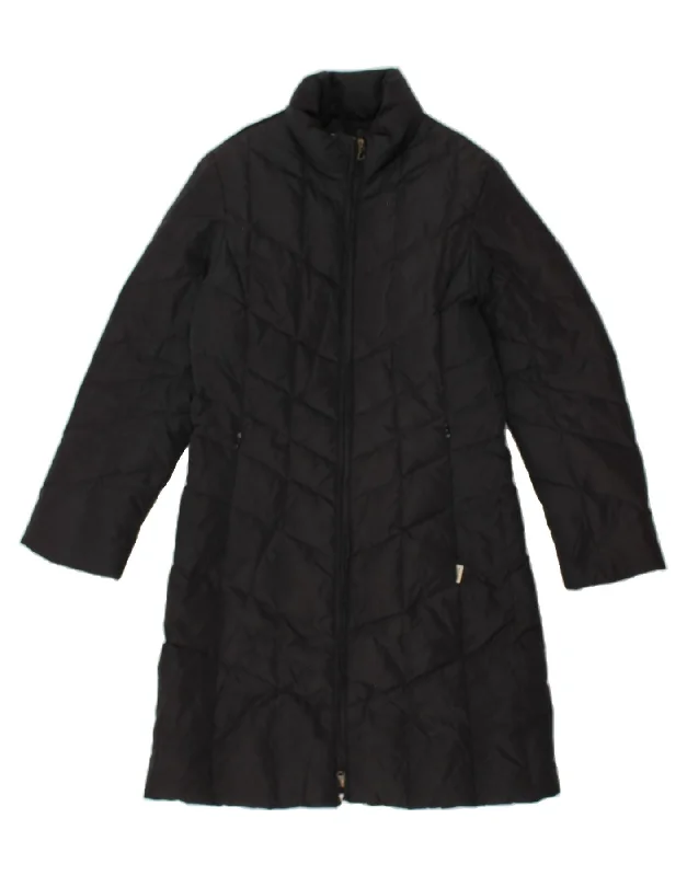 GEOX Womens Padded Coat UK 8 Small Black Polyamide Nylon Polyester Spandex