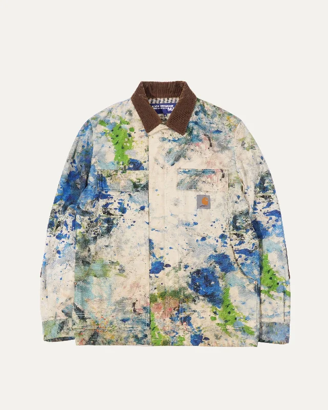 Comme des Garçons MAN Carhartt Paint Splatter Jacket Nylon Fabric Polyester Fabric Spandex Fabric Nylon Fabric Polyester Fabric Spandex Fabric Comme des Garçons MAN Carhartt Paint Splatter Jacket Nylon Fabric Polyester Fabric Spandex Fabric Nylon Fabric Polyester Fabric Spandex Fabric