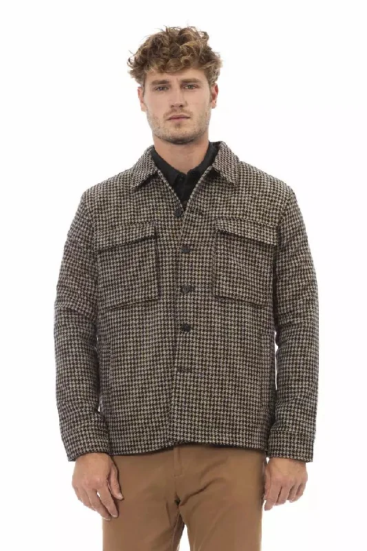 Brown Wool Men Blazer Women's Custom Jacket