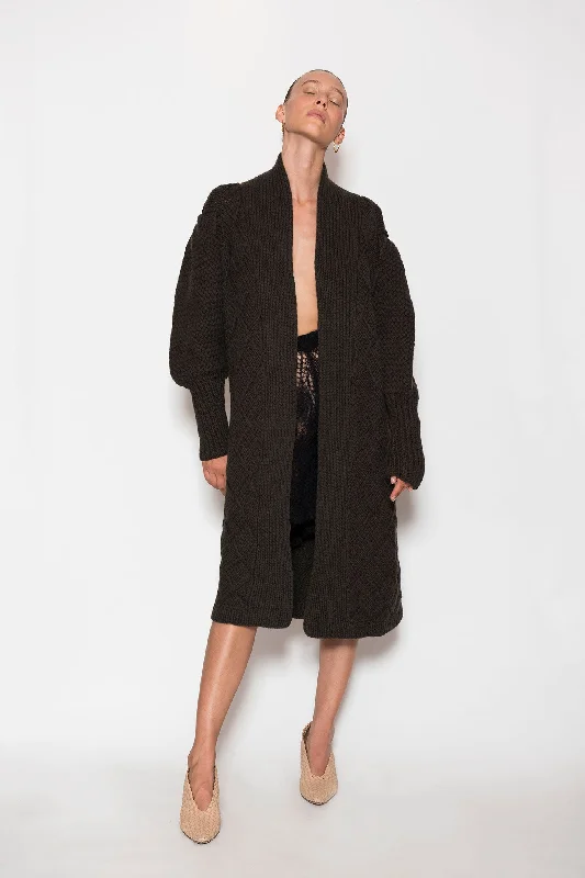 Medium Olivia Cashmere Coat Shawl Collar Notch Collar Lapel Collar