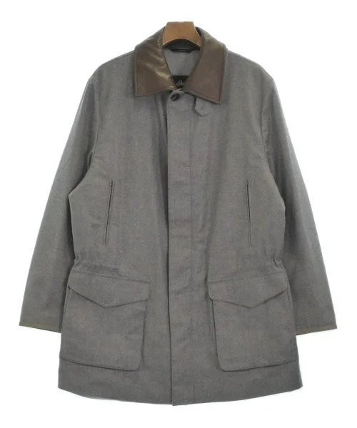 Brioni Soutien collar coats Cotton Linen Terry