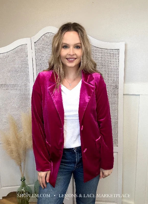 Stella Hot Pink Blazer Summer Women's Jacket