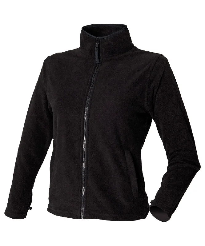 Black - Women's microfleece jacket Front Pockets Side Pockets Patch Pockets Front Pockets Side Pockets Patch Pockets Black - Women's microfleece jacket Front Pockets Side Pockets Patch Pockets Front Pockets Side Pockets Patch Pockets