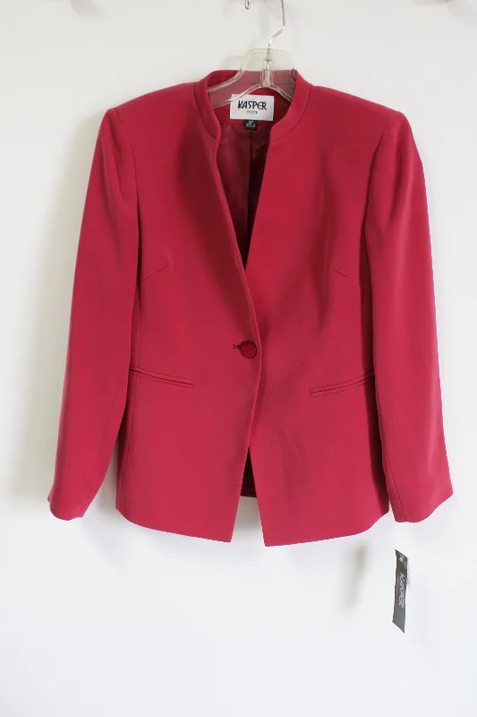 NEW Kasper Fruit Punch Blazer | 2 Petite Women's Trendy Blazer