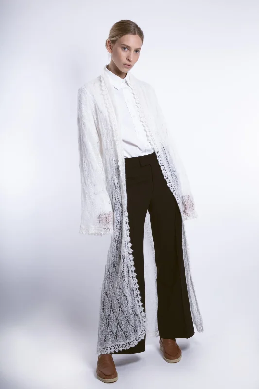 Amina Lace Coat Blouse Shirt Tunic