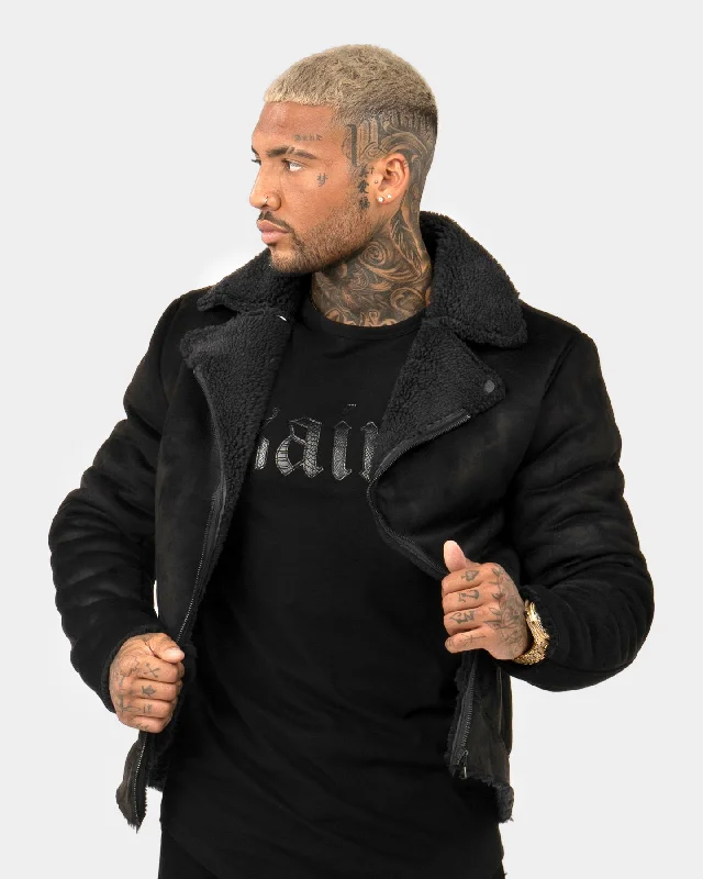 Saint Morta Renegade Sherpa Biker Jacket Black/Black Nylon Fabric Polyester Fabric Spandex Fabric Nylon Fabric Polyester Fabric Spandex Fabric Saint Morta Renegade Sherpa Biker Jacket Black/Black Nylon Fabric Polyester Fabric Spandex Fabric Nylon Fabric Polyester Fabric Spandex Fabric