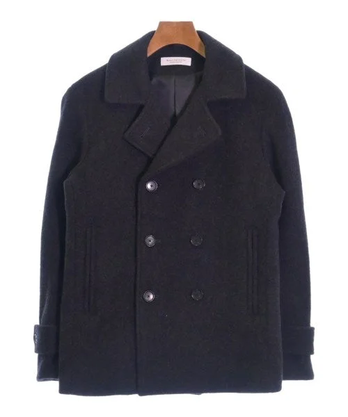 BEAUTY&YOUTH UNITED ARROWS Pea Coats Houndstooth Coat Plaid Coat Tartan Coat