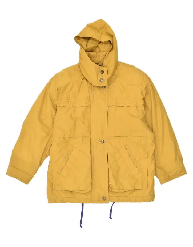 BETTY BARCLAY Womens Hooded Windbreaker Coat UK 16 Large Yellow Tie-Waist Belted Drawstring BETTY BARCLAY Womens Hooded Windbreaker Coat UK 16 Large Yellow Tie-Waist Belted Drawstring