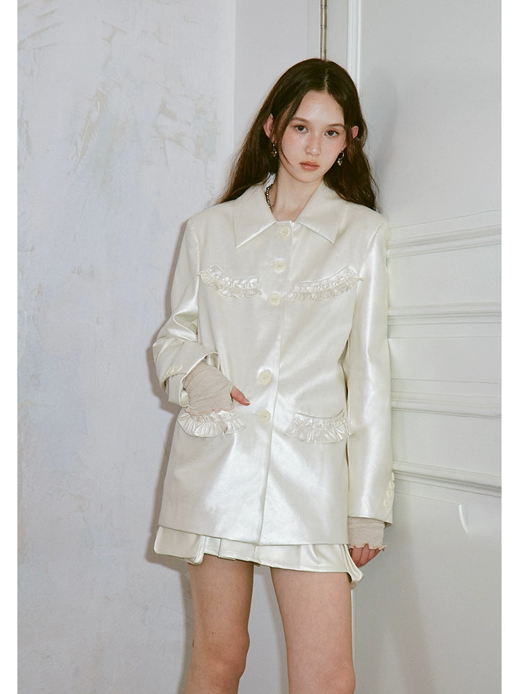 Silver leather ladies jacket【s0000006419】 Snapped Jacket Toggled Jacket Drawstring Jacket Snapped Jacket Toggled Jacket Drawstring Jacket Silver leather ladies jacket【s0000006419】 Snapped Jacket Toggled Jacket Drawstring Jacket Snapped Jacket Toggled Jacket Drawstring Jacket